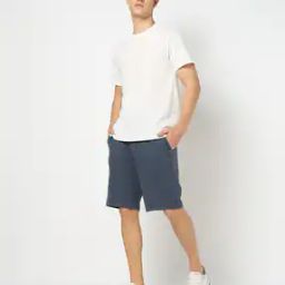 Men Regular Fit Knit Shorts-image-1