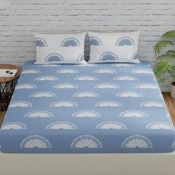 Cotton Bedsheet With 2 Pillow Cover-image-91