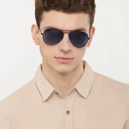 Unisex Polarized and UV Protected Aviator Sunglasses -VC 5158/P-14
