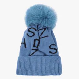 Beanie with Knitted Text-41