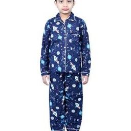 Boys Printed Nightsuit Set-image-11
