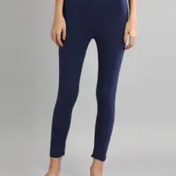 Ankle-Length Leggings with Elasticated Waist-image-55
