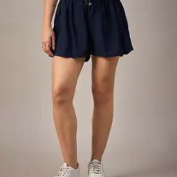 Women Cargo Shorts with Elasticated Waist-image-35