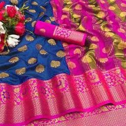 Women Printed Saree with Contrast Border-image-39