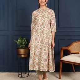 Women Mandarin Collar A-Line Kurta-23