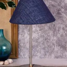 Jute Shade Table Lamp with Steel Base-24