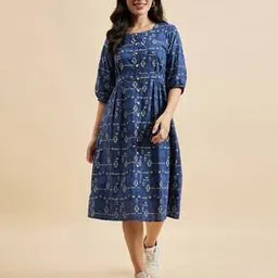 Women Pleated A-Line Dress-picture-12
