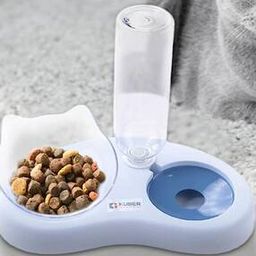 Automatic Refill Pet Food Bowl with Replaceable Water Bottle-36