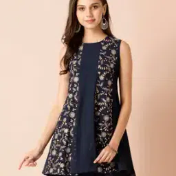indya Embroidered A-line Kurti-picture-25