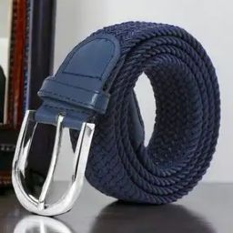 Men Webbed Slim Belt-image-33