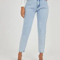 Heavily Washed High-Rise Slim Fit Jeans-image-40