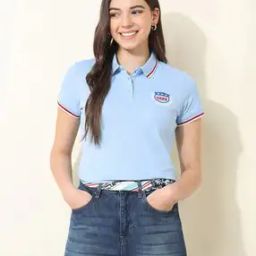 Women Polo T-Shirt with Short Sleeves-image-67