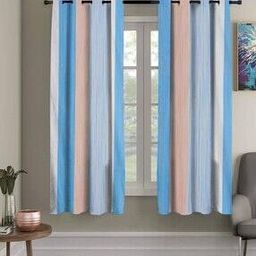 Set of 2 Striped Window Curtains-44