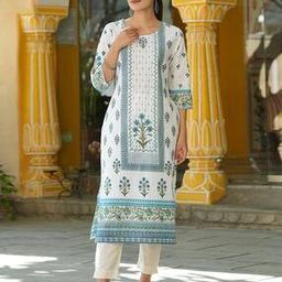 juniper Floral Print Straight Kurta-picture-18