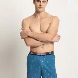 Men Pack of 2 Printed Boxers with Elasticated Waist-image-119