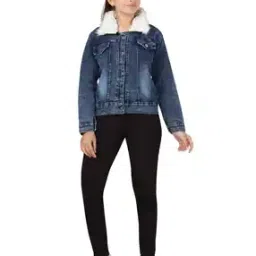 Denim Fur Jacket-image-87