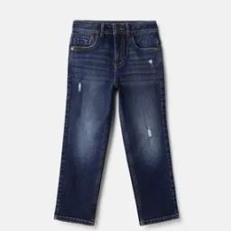 Girls Washed Straight Jeans with Insert Pockets-picture-26