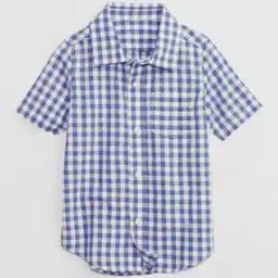 Checked Shirt with Patch Pocket-image-42