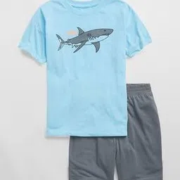 gap kids Boys Graphic Print T-Shirt & Shorts Set-picture-14