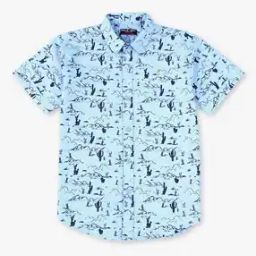 Boys Printed Regular Fit Shirt-35