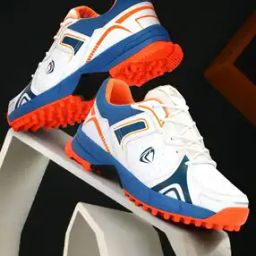 Men Logo Print Cricket Shoes with Lace Fastening-image-36
