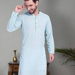 Men Embroidered Regular Fit Long Kurta-25