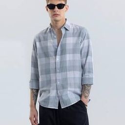 snitch Men Checked Slim Fit Shirt-picture-21