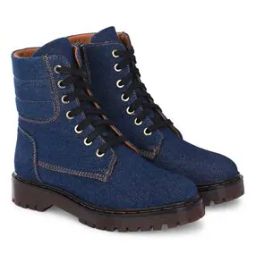 Round-Toe Ankle-Length Lace-Up Boots-image-14