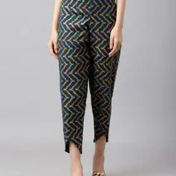 Chevron Print Foil Tulip Pant-image-3
