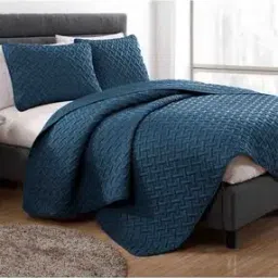 100 TC Double Bed Cover with 2 Pillow Covers -29