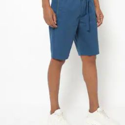 Slim Fit Shorts with Zip Pockets-image-113