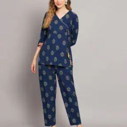 Printed Top & Trousers Set-image-40