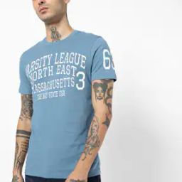 Typographic Print Crew-Neck T-shirt-picture-39