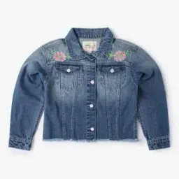 Denim Jacket with Placement Embroidery-picture-20
