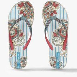 Women Floral Print Thong-Strap Flip-Flops-29