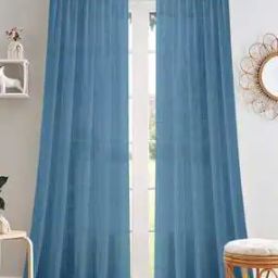 Set of 2 Eyelets Long Door Curtains-image-88