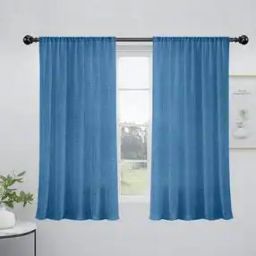 Set of 2 Striped Eyelets Window Curtains-picture-27