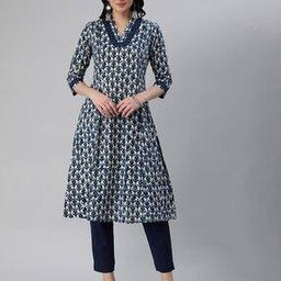 Graphic Print Flared Kurta-picture-45