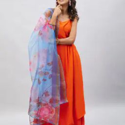 Floral Print Organza Dupatta-picture-24