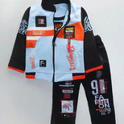 Boys Typographic Print Pants & T-Shirt Set-image-115