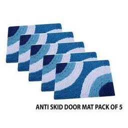 Set of 5 Anti Skid Cotton Door Mat 16"x24"-30