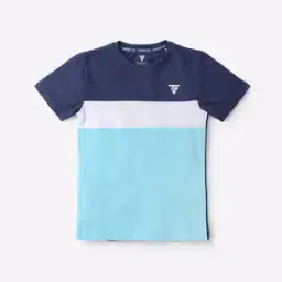 Colourblock Round-Neck T-shirt-image-51