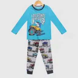 lazy shark Graphic Printed Nightsuit Set-picture-31