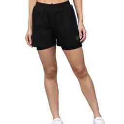 Logo Print Knit Shorts with Contrast Taping-picture-44