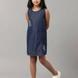 Girls Sleeveless A-Line Dress-image-47