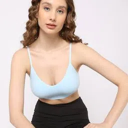 Non-Wired Bra with Adjustable Straps-image-26