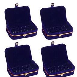 Pack of 4 Velour Jewellery Boxes-7