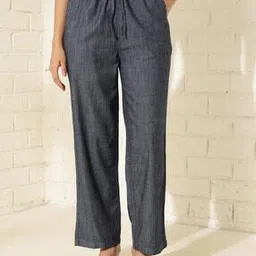fabindia Women Heathered Pants with Insert Pockets-picture-12