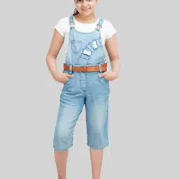 Denim Dungaree & T-Shirt Set-image-6