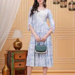 Floral Fit and Flare Dress-image-45